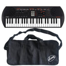 Casio SA-81 Mini Tastiera a 44 tasti, Nera/Grigio Chiaro + DAM BMT Bag, Nero