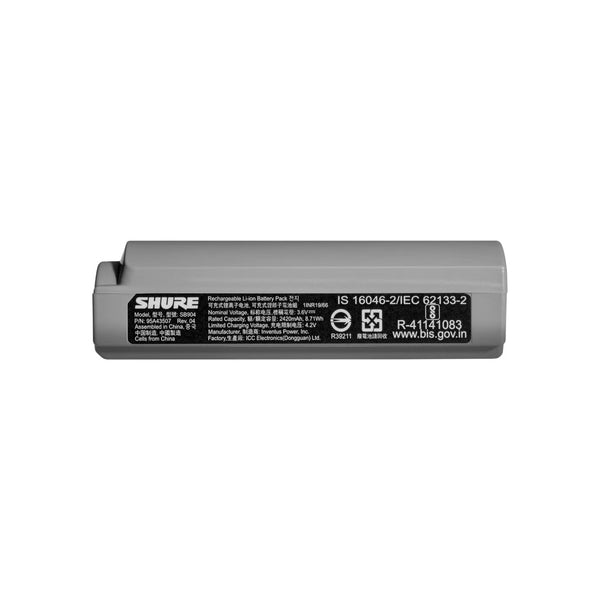 Shure SB904 Batteria ricaricabile x sistemi GLX-D+ Dual Band - GLXD1+ e GLXD2+