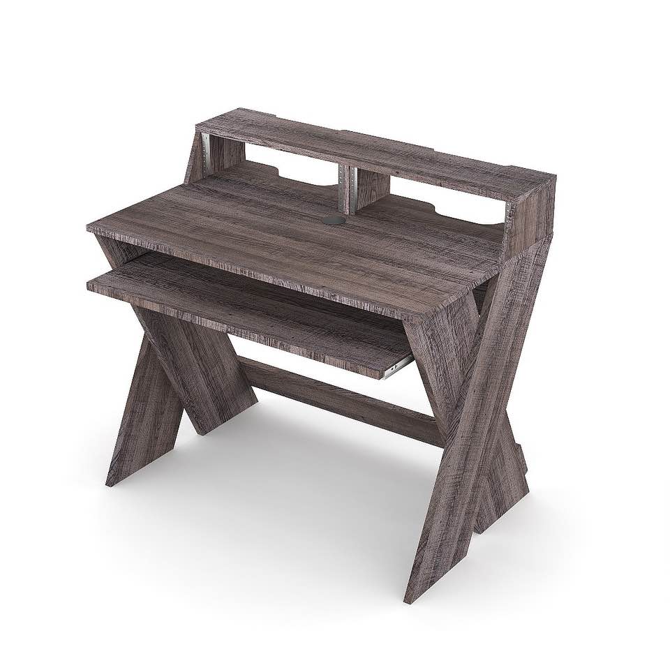 Glorious SOUND DESK COMPACT WALNUT: Workstation Console per Produzioni Musicali