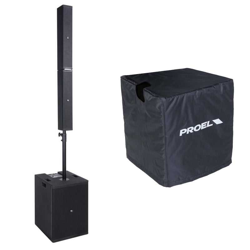 Proel SESSION6 Sistema audio colon. 2400Wp MP3 USB SD Bluetooth St+COVERSESSION6