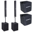 Proel SESSION6 Coppia Sist. audio colon. 2400Wp. MP3 USB SD BT St. +Coppia COVER