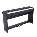 Echord SP10 BLK Piano Digit 88T Pesati Nero + Supporto in legno tre pedali