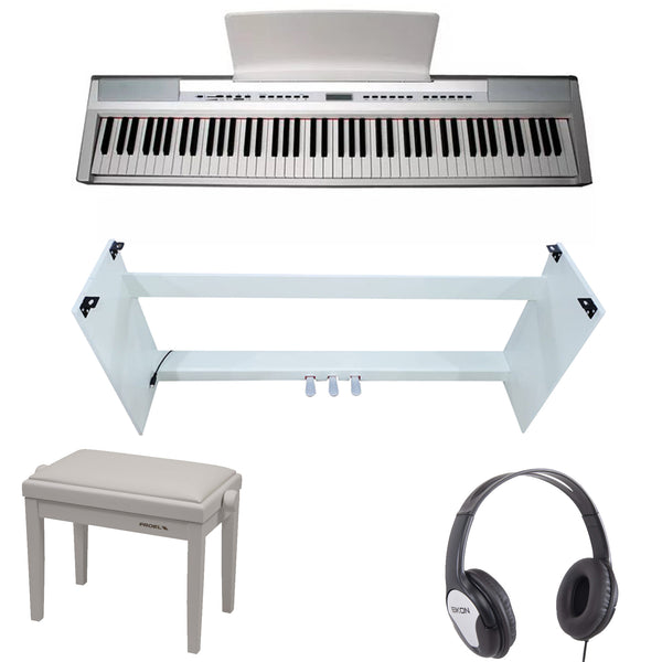 Echord SP10 WHT Piano Digit 88T Pesati Bianco + Supporto + Panca + Cuffia