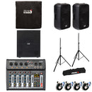 Italian Stage IS SPX15A 2Casse 400w+S118A Subwoofer+ 2MIX6PRO+Cover+Stativi+Cavi