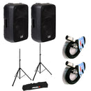 Italian Stage IS SPX15AUB 2Diffusori audio 400w peak + 2Stativi + 2Cavi