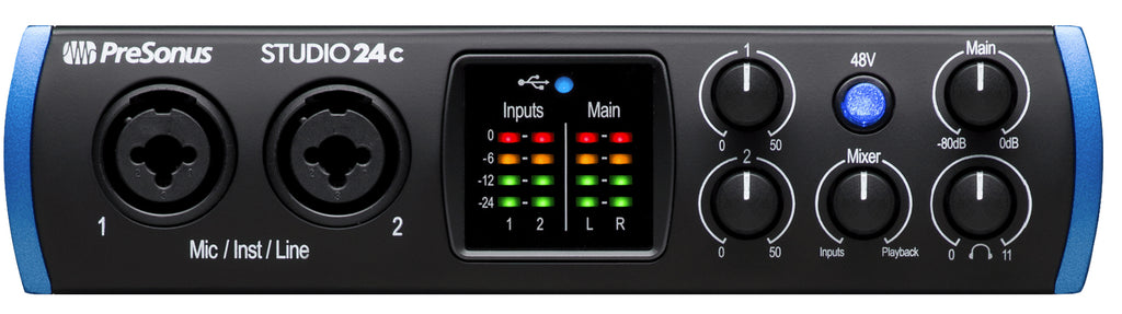 PreSonus STUDIO 24c Interfaccia audio USB/MIDI 2 In e 2 Out x Android