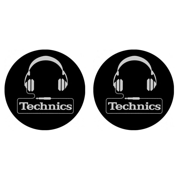 Magma TECHNICS HEADPHONE Coppia Feltri x giradischi Dj fondo Nero Logo Technics