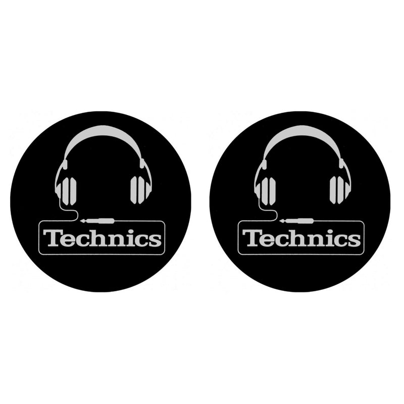 Magma TECHNICS HEADPHONE Coppia Feltri x giradischi Dj fondo Nero Logo Technics