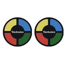 Magma TECHNICS SIMON Coppia Feltri giradischi x Dj con fondo nero Logo Technics