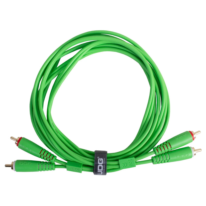 UDG U97001GR Ultimate Audio Cable Cavo connett. 2x RCA M a 2x RCA M 1,5mt Verde