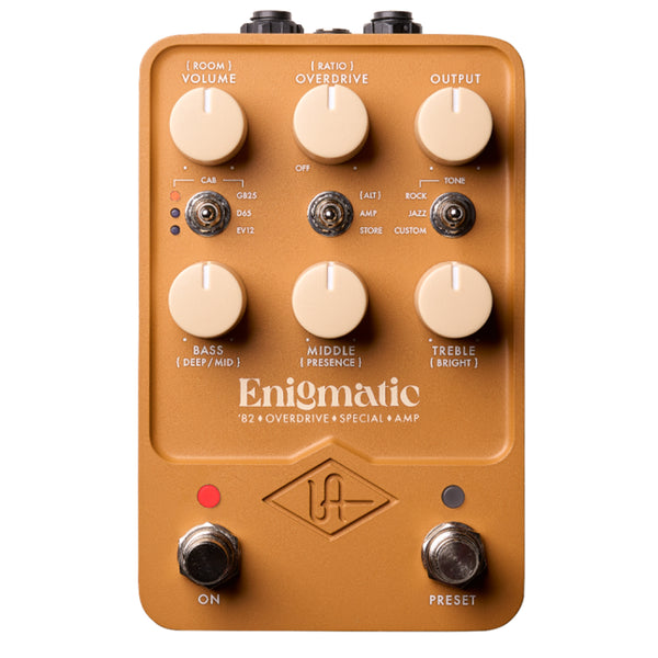 Universal Audio UAFX Enigmatic '82 Overdrive Special Amp EFX a Pedale Overdrive