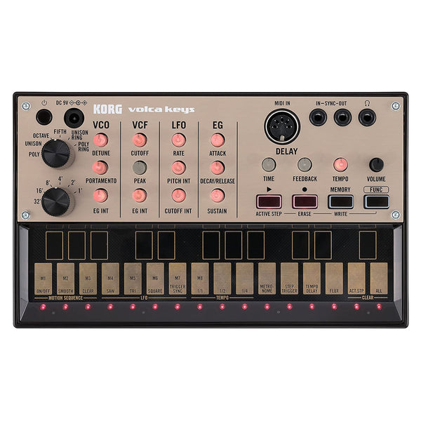 Korg VOLCA KEYS Sintetizzatore analogico 3 voci polifonia, tastiera multi touch