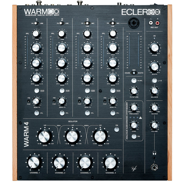 Ecler WARM4 Mixer Pro Dj rotativo a 4C con sintetizzatore subarmonico analogico