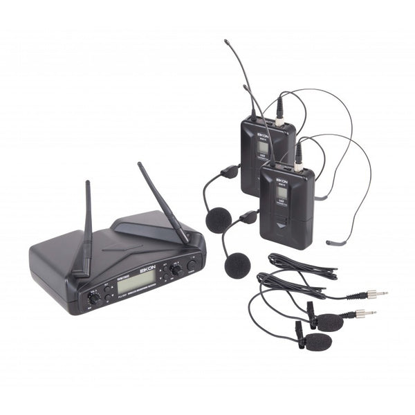 Proel EIKON WM700DHA DUAL coppia microfoni wireless archetto x karaoke e canto