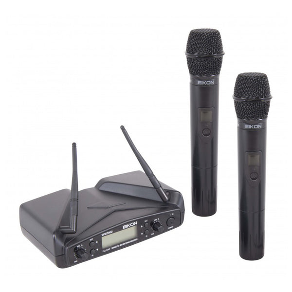 Proel EIKON WM700DMA DUAL coppia microfoni wireless palmare x karaoke canto live