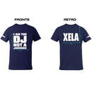Global Net XELA T-SHIRT taglia XL Girocollo con logo Dj Xela, Blu