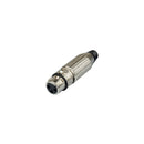 Proel XLR3FVX Connettore Audio Cannon XLR 3P Femmina contatti in rame argentati