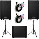 Pioneer Dj XPRS102 2 Casse 2000w + XPRS1152ST Subwoofer 4000w+stativi+cavi audio