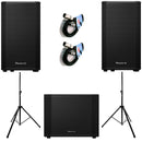 Pioneer Dj XPRS152 2x Diffusori Att. 2000w + XPRS1182ST Sub4000w +Fre300Kit+Cavi