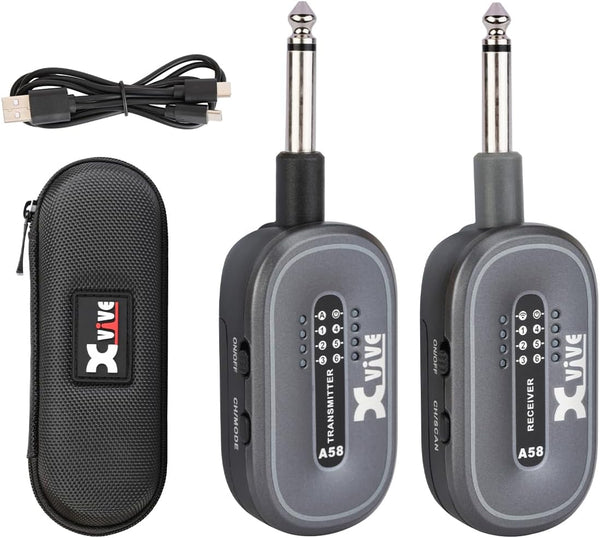Xvive A58 Sistema Wireless Digi per Chitarra Elettrica Acustica Basso + Custodia