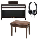 Yamaha YDP-145R Arius Pianoforte 88 T. Pesati + Proel PB90SBWBR + Yamaha HPH-50B
