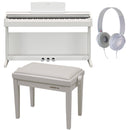 Yamaha YDP-145WH Arius Pianoforte 88 T. Pesati + Proel PB90SBWWH + Yamaha HPH-50WH