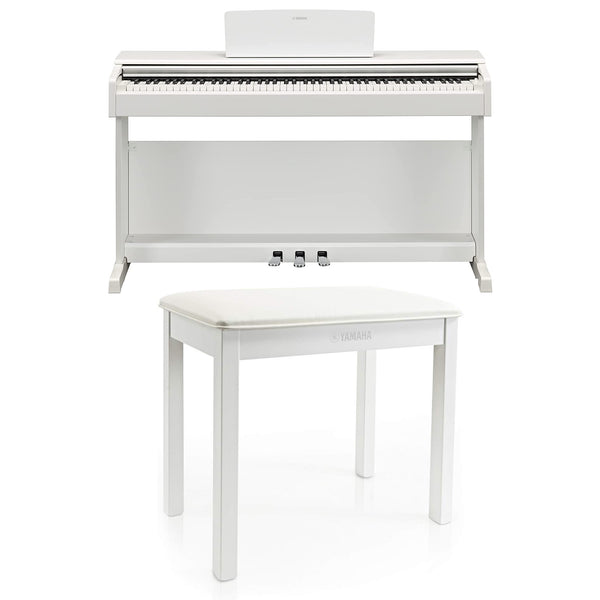 Yamaha YDP-145WH Arius Pianoforte Digit. 88 T. Pesati + B1-WH Panchetta, Bianco