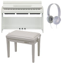 Yamaha YDP-S35WH Arius Pianoforte 88 T. Pesati +Proel PB90SBWWH +Yamaha HPH-50WH