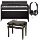 Yamaha YDP-S55B Pianoforte Slim 88 T. Pesati + Proel PB90SBBBK + Yamaha HPH-50B