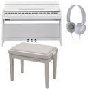 Yamaha YDP-S55WH Pianoforte Slim 88 T. Pesati +Proel PB90SBWWH +Yamaha HPH-50WH