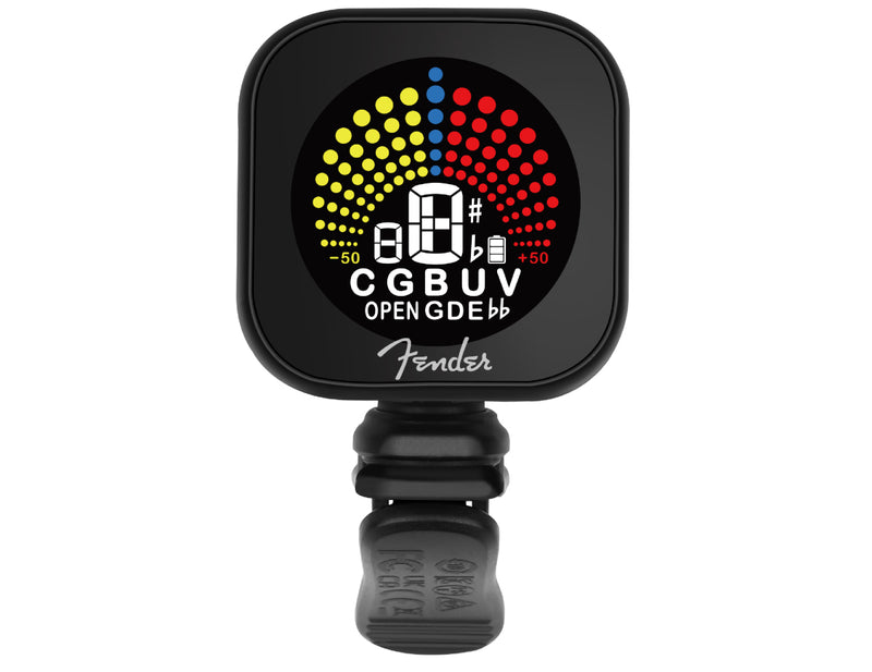 Fender Flash 2.0 Rechargeable Tuner Accordatore clip con LCD colori ricaricabile