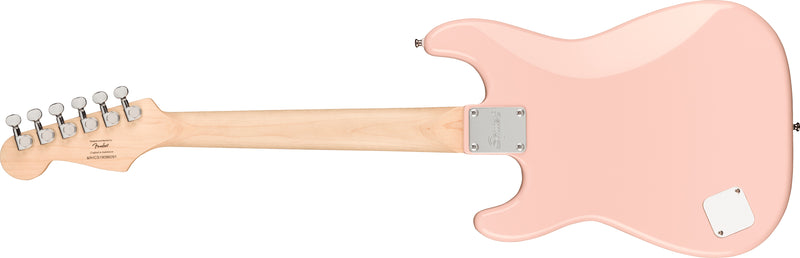 Fender Mini Stratocaster White Pickguard Shell Pink Chitarra Elettrica a 20T