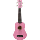 Eko Primo Ukulele Pink Ukulele Soprano + accordatore corde ricambio e custodia