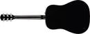 Fender CD-60S Dreadnought, Walnut Fingerboard Black Chitarra Acustica a 20 tasti