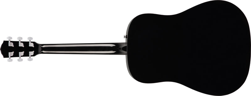 Fender CD-60S Dreadnought, Walnut Fingerboard Black Chitarra Acustica a 20 tasti