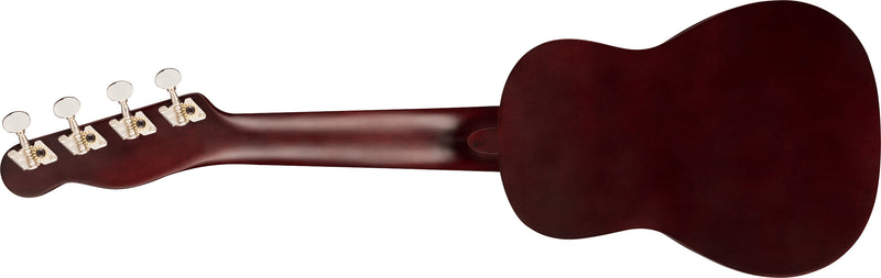 Fender Venice Soprano Uke 2-Color Sunburst Ukulele Soprano manico sottile a "C"