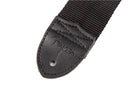 Fender Logo Strap Black/Gray Logo Tracolla per chitarra, cinturino nero da 2"