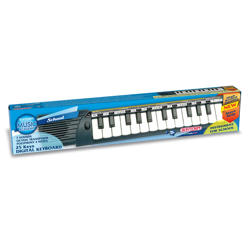 Bontempi 15 2500 Music Concertino Tastiera musicale scolastica 25T Medi, Nero
