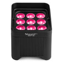 Beamz BBP48 Uplight Par Led WDMX IRC 9x12w RGBAW-UV batteria e wireless DMX