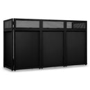 Vonyx DBA200PRO DJ Alum.Booth 2.0m BW Banco Dj 2 Copert. Intercam. Nero e Bianco