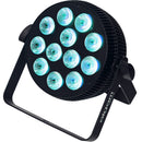 Algam Lighting SLIMPAR-1210-QUAD 12LED RGBW 10w con DMX e telecomando infrarossi