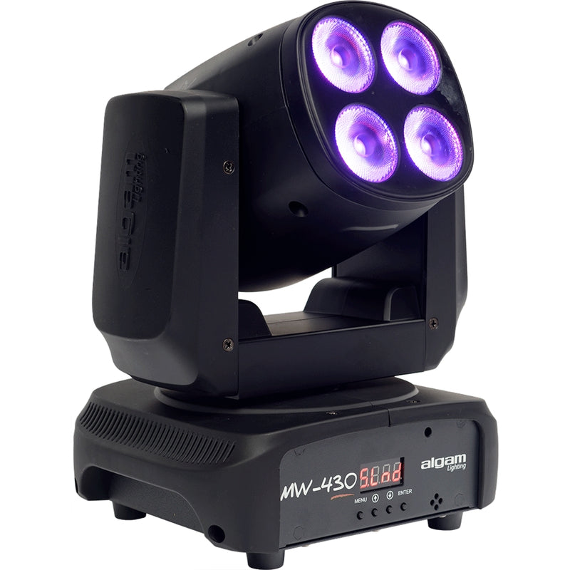 B-STOCK GARANTITO Algam Lighting MW430 WASH 4x30W RGBW Testa Mob. Auto Music DMX