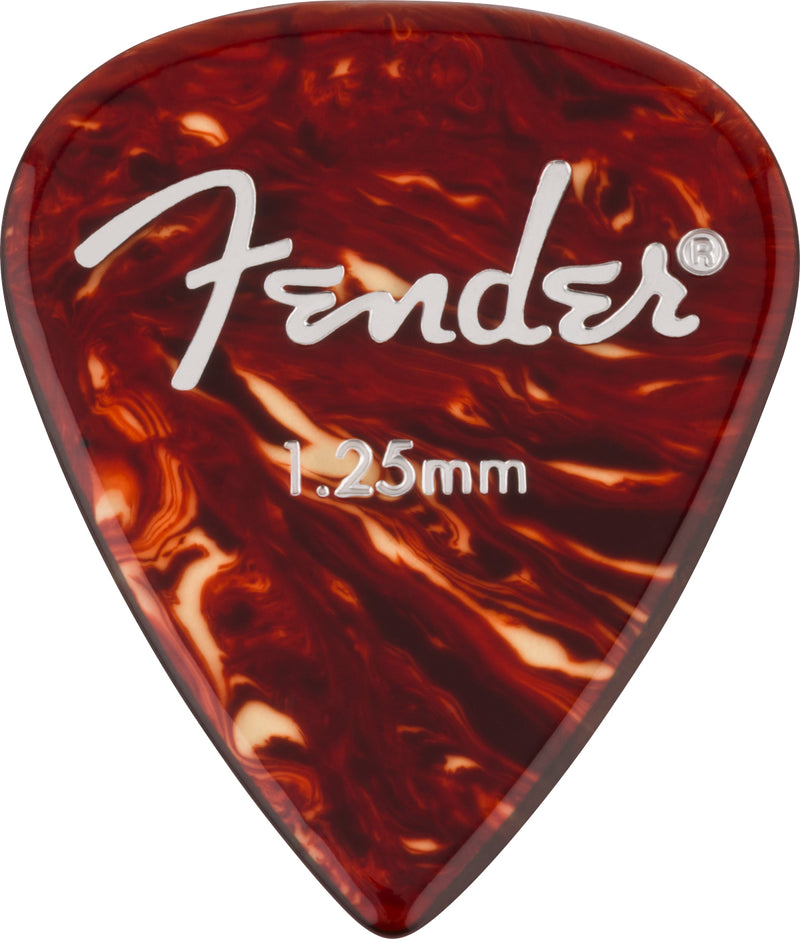 Fender Aero Acrylic Picks 1.25mm 6 Plettri tartarugati in termoplastica acrilica