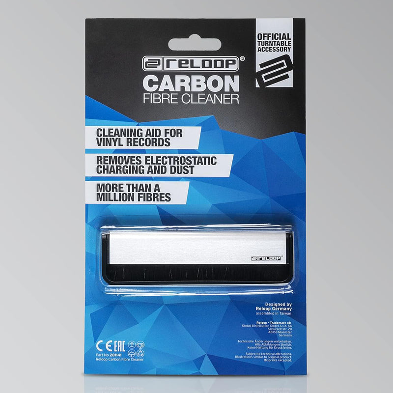 Reloop CARBON FIBRE CLEANER Spazzola in fibra carbonio x pulizia dischi vinile