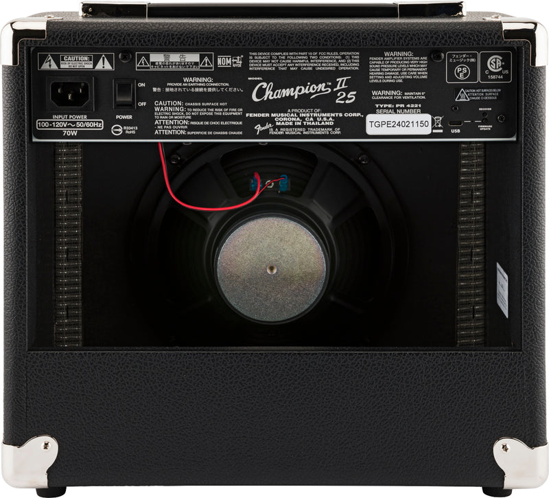 Fender Champion II 25 Amplificatore x chitarra 25w + clean overdrive distorsioni