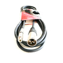 Proel 2GNPC3XMRCAF03 Cavo Audio Pro con Cannon XLR 3P M a RCA Femmina 3mt., Nero