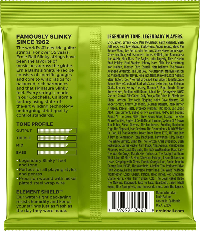 Ernie Ball 3221 3 Pack Corde x Chitarra Elettr. Regular Slinky Avvolg. in Nichel