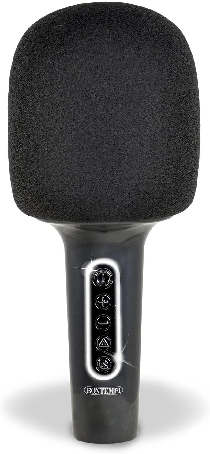 Bontempi 48 5020 TECH MICROFONO KARAOKE WIRELESS ricaricabile +altoparlante Nero