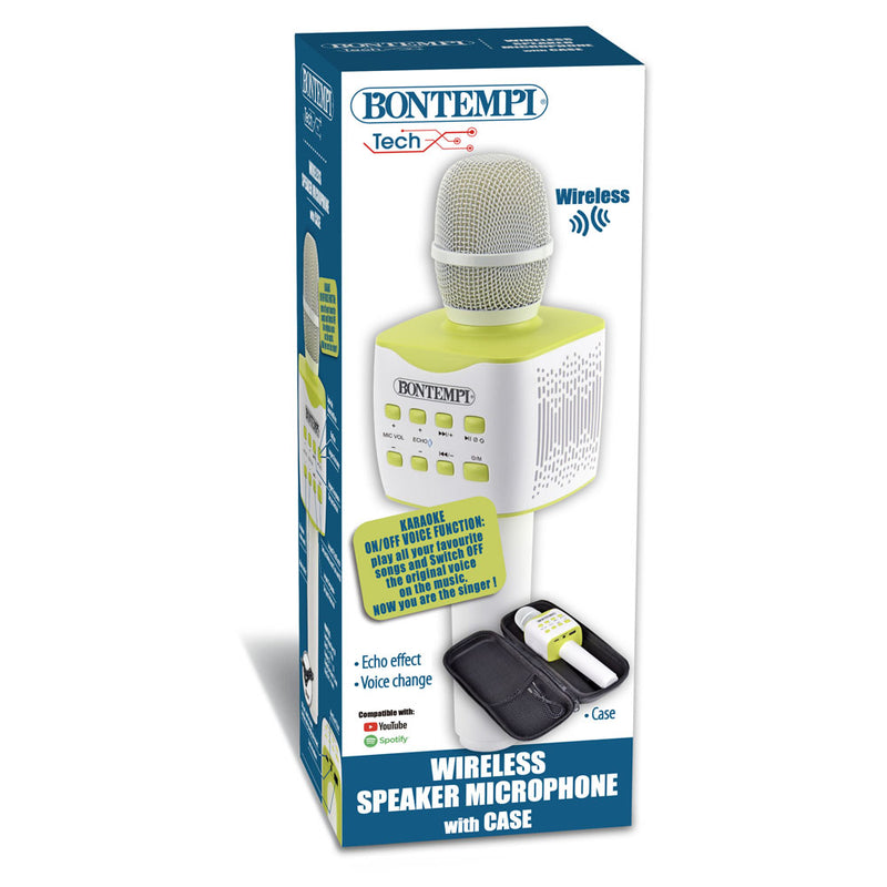 Bontempi 48 5120 Tech Microfono palmare x Karaoke wireless da Smartphone+Speaker