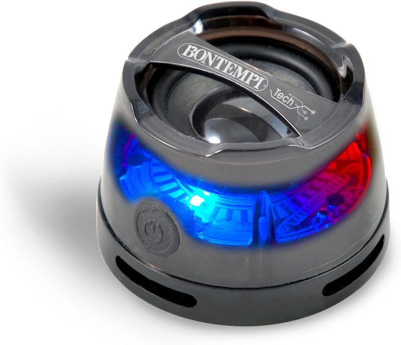 Bontempi 49 0120 Tech MINI SPEAKER cassa bluetooth con TWS e base magnetica Nero